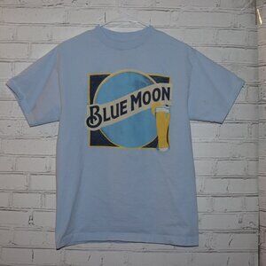 💙 Blue Moon Beer Graphic Tee · Size Medium